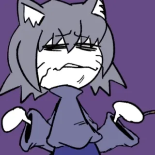 🦔 3700872c Neco-Arc Melty Blood neco arc, kat, anime, sticker telegram sticker