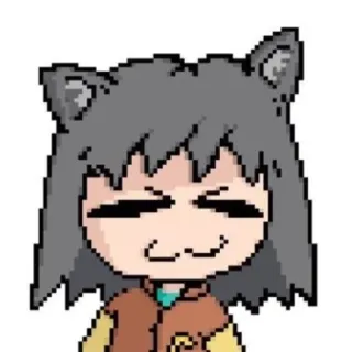 🦔 53d4e4bb Anime, Kat, Meme, Pixel art, Cartoon, Personage, Sticker telegram sticker