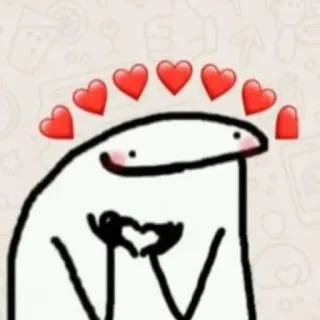 🦔 0cffed5e sticker, tình yêu, trái tim, hoạt hình, flork telegram sticker