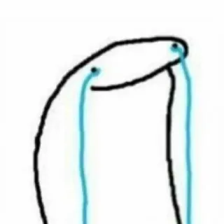 🦔 62e9954a khóc, buồn, nước mắt, vẽ, cảm xúc telegram sticker