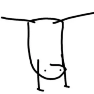 🦔 a2008eda người que, vẽ, tối giản, đơn giản, trồng cây chuối telegram sticker