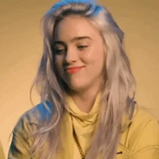 🌊 ef871819 Billie Eilish 빌리 아일리시, 가수, 팝스타, 유명인, 음악가, 젊은 아티스트 whatsapp sticker