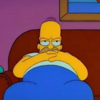🦔 a06c9e40 Homer Simpson The Simpsons Homer Simpson, Simpsons, Kartun, Pemarah, Acara TV, Animasi telegram sticker