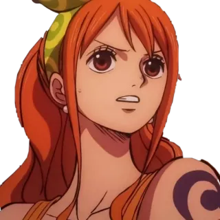 🦔 6632a599 Nami One Piece Nami, One Piece, Anime, Manga, Pirata, Navigatore whatsapp sticker