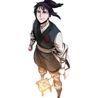 🦔 84a298d2 Anime, Personnage, Homme, Lanterne, Arts martiaux, Fantaisie whatsapp sticker