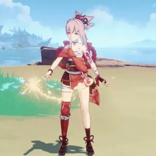 ☁️ 461bff9f Yoimiya Genshin Impact 宵宫, 原神, 动漫, 游戏, 角色 telegram sticker