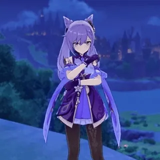 ☁️ 54eec9fc Keqing Genshin Impact 动漫, 游戏, 原神, 刻晴 telegram sticker