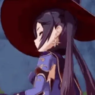 💸 8f3cf1e8 Mona Genshin Impact Mona, Genshin Impact, Anime, Video game, Penyihir whatsapp sticker