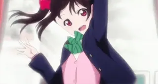 💗 39807ed3 Anime, Garota, Uniforme escolar, Desenho animado, Sorriso, fofa telegram sticker