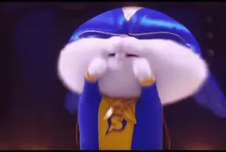 😠 64e23fa4 Snowball The Secret Life of Pets 2 lapin, lapin, super-héros, dessin animé, animal, animal de compagnie whatsapp sticker