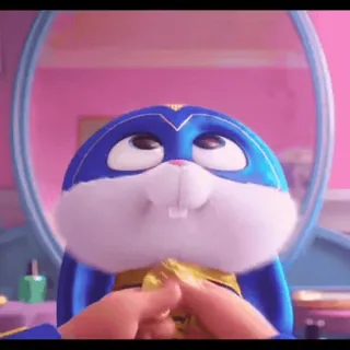 🤓 cceaf432 Snowball The Secret Life of Pets lapin, mignon, animal, animal de compagnie, lapin, drôle whatsapp sticker