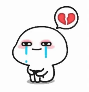 😂 954bf782 kartun, sedih, menangis, patah hati, sakit hati, emosional, imut whatsapp sticker