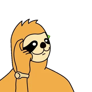 🧠 c6c8c968 leniwiec, zwierzę, kreskówka, śmieszne, słodkie telegram sticker