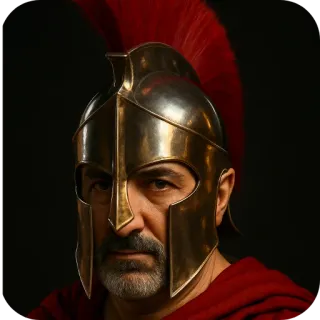 ⛑ 1b1278dd spartan, helm, yunani kuno, pejuang, zirah telegram sticker