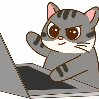 😼 d82a150d kucing, komputer, marah, meme, kartun telegram sticker