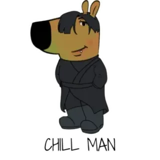 🖼 06eb4de3 CHILL MAN Cartoon, Personage, Chill, Man, Grappig, Schattig telegram sticker