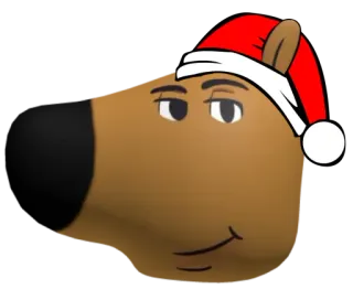 🎅 2b0ed844 cartoon, kerst, kerstmuts, vakantie, feestelijk, humor, dier, karakter telegram sticker