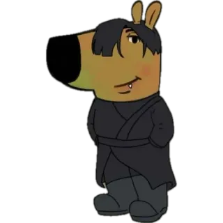 🌟 3c3ec008 Cartoon, Dier, Personage, Hond, Huisdier, Schattig telegram sticker