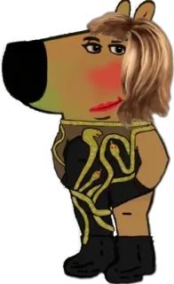 😌 cec8aa23 parodie, fan art, cartoon, grappig, personage, kostuum, illustratie telegram sticker