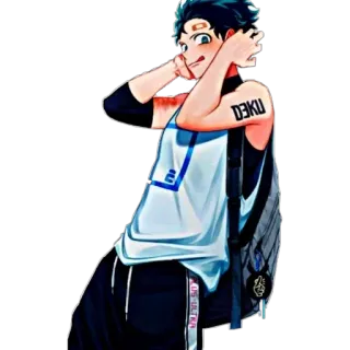 🦔 a2aa463c Izuku Midoriya My Hero Academia DEKU アニメ, 漫画, 僕のヒーローアカデミア, デク, 緑谷出久, アニメキャラ whatsapp sticker