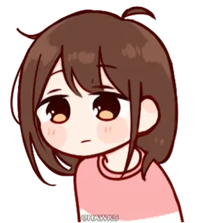 π 78d3aaaf anime, girl, cute, cartoon telegram sticker
