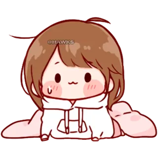 π dfdca03f @HAWKS chibi, cute, anime, kawaii telegram sticker