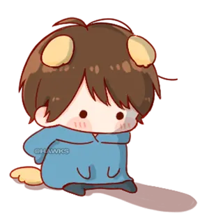 π f8cb896f cute, chibi, cartoon, anime, kawaii telegram sticker