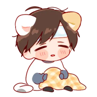 💞 664097ba cute, sick, anime, cartoon, kawaii telegram sticker