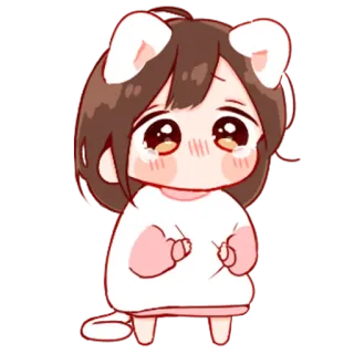 💞 d34a2aac anime, cute, sad, girl, kawaii telegram sticker