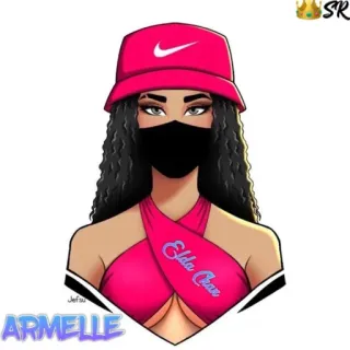 🦔 0c5a34ae ARMELLE personage, meisje, stijlvol, cartoon, vrouw telegram sticker