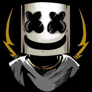 🦔 837defd4 Marshmello Marshmello, DJ, Muziek, Helm, Elektronische muziek, Personage telegram sticker