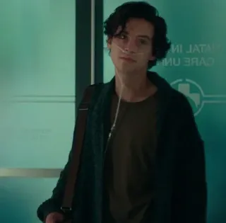 🖤 159075b9 uomo, tubo ossigeno, medico, ospedale, interno telegram sticker