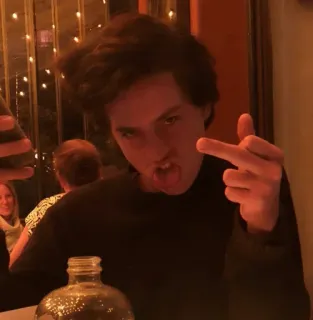 🖕 58251de1 dito medio, offensivo, scortese, gesto, osceno, disprezzo telegram sticker