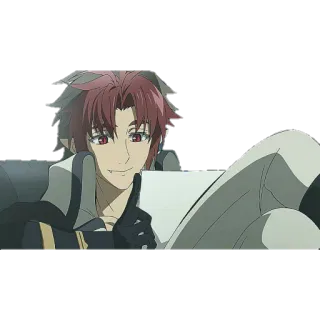 😃 884ed4b4 动漫, 角色, 漫画, 躺着, 平板电脑, 坏笑 telegram sticker