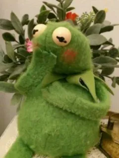 🐸 b0d4be0d Kermit เคอร์มิท, หุ่นกระบอก, สีเขียว, กบ, มัพเพ็ต whatsapp sticker