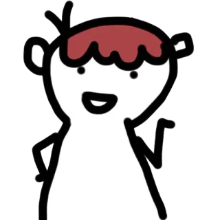 💁 383e803b Kartun, Karakter, Gambar, Ilustrasi, Manusia stik telegram sticker