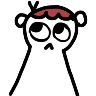 🙄 e6976a3a kartun, karakter, gambar, stiker telegram sticker