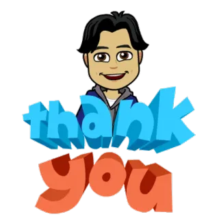 😁 663ee14c thank you 감사합니다, 감사, 인사, bitmoji whatsapp sticker