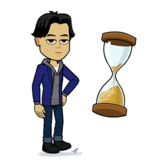 😐 71cb9897 만화, 모래시계, 기다림, 시간, 아바타 whatsapp sticker