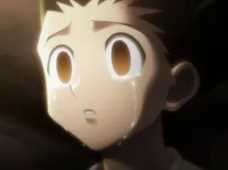 😭 3eb99808 Gon Freecss Hunter x Hunter anime, llorando, triste, emocional, Gon, Hunter x Hunter telegram sticker