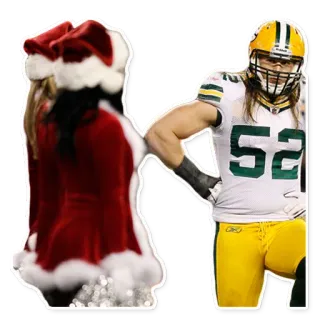 🎉 4deace68 sepak bola, Green Bay Packers, Natal, atlet, olahraga, pemandu sorak telegram sticker
