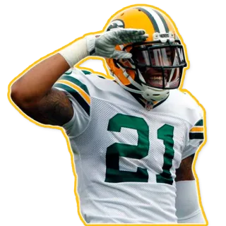 😎 05c2091d 足球, 体育, NFL, 绿湾包装工, 运动员, 球员, 致敬 telegram sticker