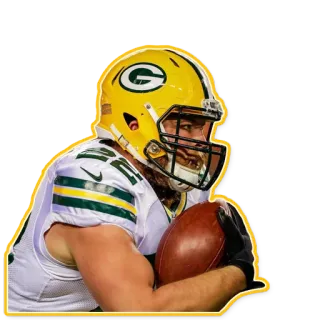 😶 1cf10013 橄榄球, 绿湾包装工, 体育, 运动员, 运动员 telegram sticker