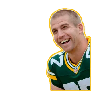 😃 28e84ff6 橄榄球, 绿湾包装工, 体育, NFL, 运动员, 球员 telegram sticker