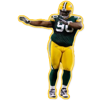 👻 3bf64df4 橄榄球, 运动员, 体育, 绿湾包装工, NFL, 球员 telegram sticker