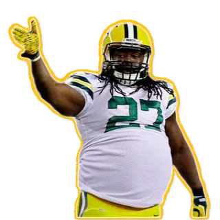 😡 469a0c90 橄榄球, 体育, 运动员, 绿湾包装工, NFL telegram sticker