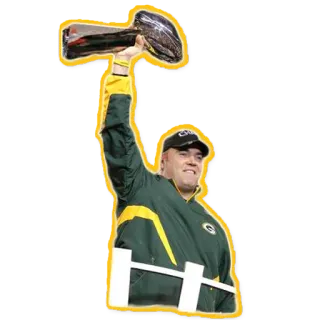 🤘 7697a676 美式橄榄球, 运动, 绿湾包装工, 超级碗, 奖杯, 冠军, NFL telegram sticker