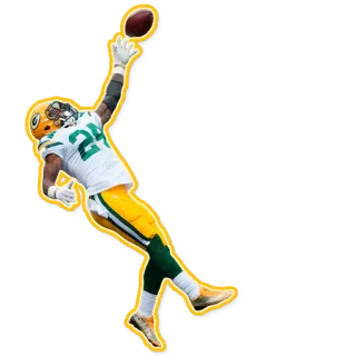 🖐 81fb6b69 橄榄球, 体育, 运动员, 绿湾包装工, NFL, 外接手 telegram sticker
