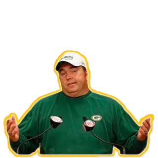 😩 af7c8a22 绿湾包装工, 美式橄榄球, 教练, NFL, 体育 telegram sticker