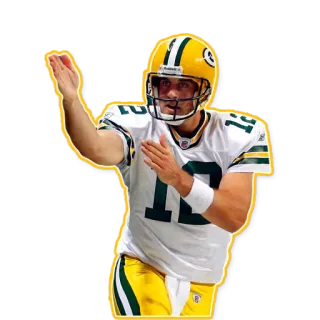 😛 bb0ad133 Aaron Rodgers 阿隆·罗杰斯, 美式橄榄球, 体育, 绿湾包装工, NFL, 四分卫 telegram sticker